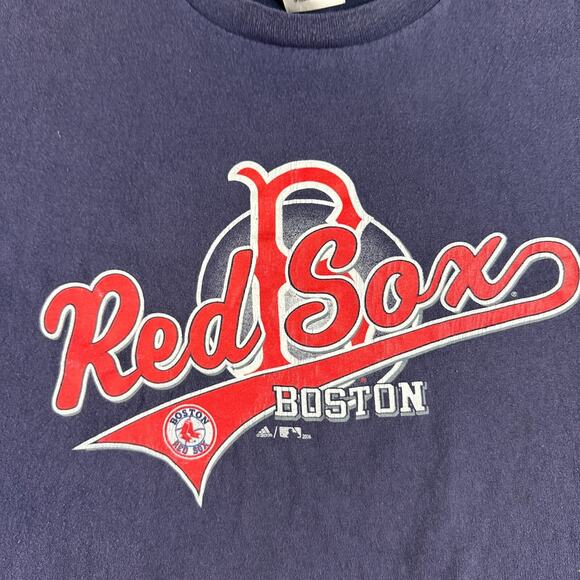 VINTAGE Boston Red Sox Shirt Mens Extra Large Blue Red MLB Baseball 2006 Adidas - Picture 3 of 12